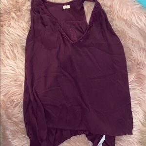 Super cute purple Hollister tank!